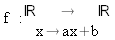 Fonction de degré 1