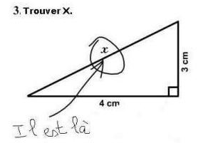 x est là !